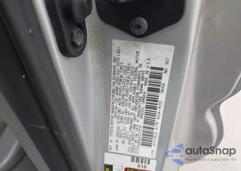 2008 Toyota Tacoma Prerunner z USA, uszkodzony, nr VIN 5TETX62N08Z573576